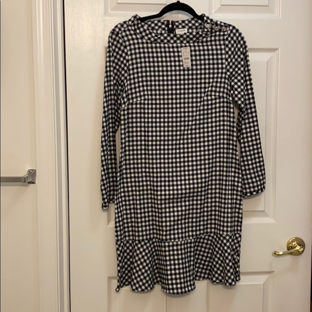 JCrew checkered dress